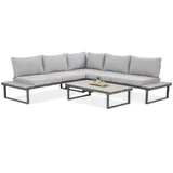 beautysofa MADISON Loungeset grau
