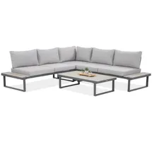 beautysofa MADISON Loungeset grau