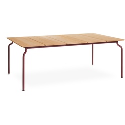 Magis South Esstisch, bordeaux / teak