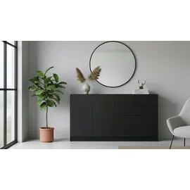 borchardt Möbel Vaasa 152 x 79 x 35 cm Schwarz
