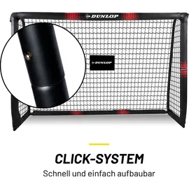Dunlop Fußballtor Schwarz/Rot 180 x 120 x 60 cm