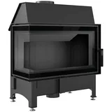 Kamineinsatz kratki ZIBI DECO 11 kW linke Seitenscheibe links Tür rahmenlos Feue