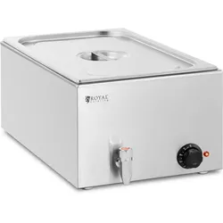 Royal Catering Bain Marie - 640 W - GN 1/1 Lochpfanne - Ablasshahn -