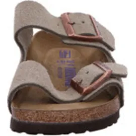 Birkenstock Arizona Weichbettung Veloursleder schmal taupe 36