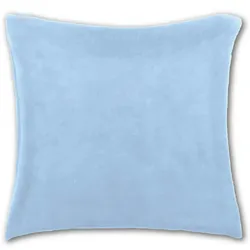 Bestlivings Kissenhülle Kuschel 60x60cm Kissenbezug Dekokissen Auswahl: blau - babyblau mit Füllung
