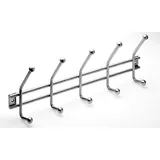 Hettich Garderobenleiste 5 Haken Edelstahl