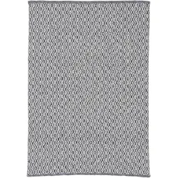 Teppich CARPETFINE "Frida 202", grau, B:80cm H:7mm L:150cm, Polyester, Teppiche, Wendeteppich, 100% recyceltem Material (PET), Flachgewebe, Sisal Optik