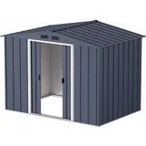 Tepro Metallgerätehaus Eco 8x6 2,62 x 1,82 m anthrazit