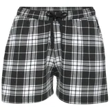 VIVANCE Pyjamashorts kariert Schwarz/Weiß 44/46
