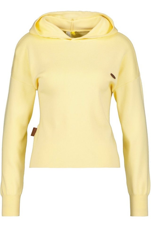Alife & Kickin Hoodie Pullover Strickpullover GwenAK Knit mit Kapuze gelb M