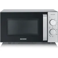 Severin Mikrowelle MW 7576 Flachbett Silber