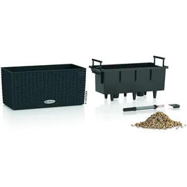 LECHUZA Balconera Cottage 40 40 x 19 x 19 cm Graphitschwarz