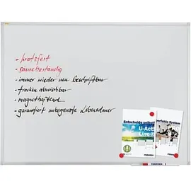 Franken Whiteboard 90 x 60 cm Silber/Weiß