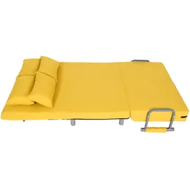 Mendler Schlafcouch Stoff 1-Sitzer Gelb