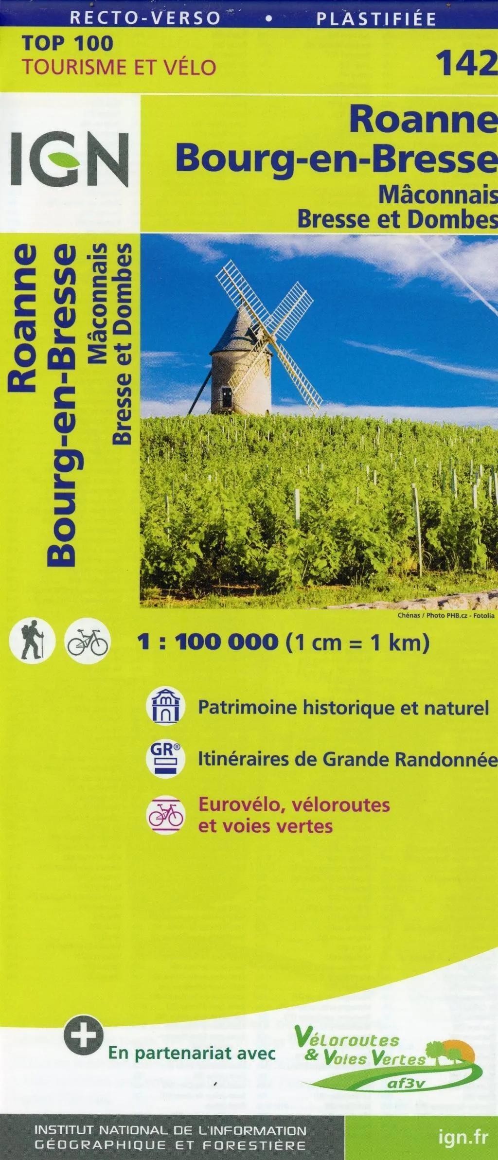Sk 142 Roanne Mâcon Bourg-En-Bresse  Karte (im Sinne von Landkarte)