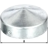 Pfostenkappe Ø 80 Mm Rund Flache Form Feuerverzinkt