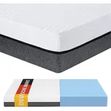 Arensberger SARA Gelschaum Matratze 140x200 cm – 16 cm NANOCELL® Gel-Schaum – H3 Härtegrad – Atmungsaktiv – Abnehmbarer Bezug 240g/m2