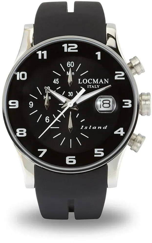 Locman 062000KW-BKW2SIK Island Quartz Men's Watch