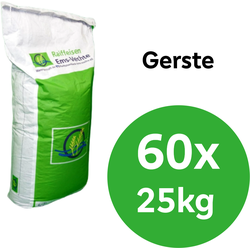 Gerste, gesackt, 60 x 25 kg