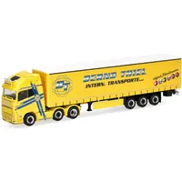 HERPA LKW Modell Volvo FH GL XL 2020 6x2 Gardinenplanen-Sattelzug Bernd Thiel Transporte 1:87 H0