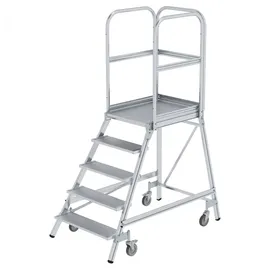 Günzburger Steigtechnik Podesttreppe einseitig begehbar 5 Stufen