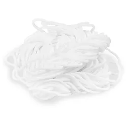 10x Elastische Kordel Elastikband zur Mundschutzmaskenherstellung weiss Ø 2 mm 10m