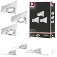 Paulmann 92125 LED Unterschrankleuchte Trias Näherungsensor 3er-Set 3000K 2,7W