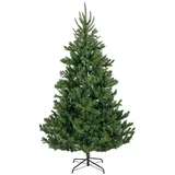 CASANOVA casa NOVA Künstlicher Weihnachtsbaum H 180 cm ALBA, Grün Kunststoff - Echtnadel-Optik