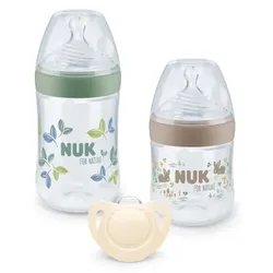 NUK Babyflaschen Starterset NUK for Nature, 125ml-250ml