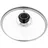 Gräwe Topfdeckel, DE016 mit Edelstahlring, aus Glas, mit Kunststoffknauf und Dampfventil, Ø 16 cm