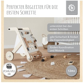 Bieco Lauflernwagen Holz, in weiß | White