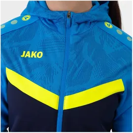 Jako Damen Kapuzenjacke Iconic marine/JAKO blau/neongelb 38