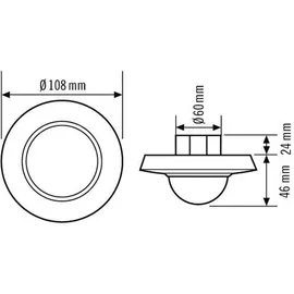 ESYLUX Decken-Präsenzmelder ws PD-C360i/32DIMplusWH