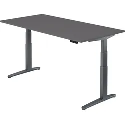bümö elektrisch höhenverstellbarer Schreibtisch 200x100 cm mit Memory-Steuerung - Design Schreibtisch höhenverstellbar elektrisch, elektrischer