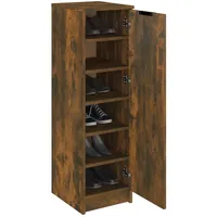 VidaXL Schuhschrank Räuchereiche 30x35x100 cm Holzwerkstoff