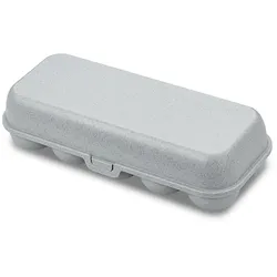 Koziol - Eggs to go Mehrweg Eierbehälter, organic grey
