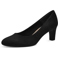 TAMARIS Damen Klassische Pumps, Frauen Pumps,TOUCHit-Fußbett,klassisch,modern,Nieten,Schleifen,Strass-Steine,schwarz,braun,Rose,Black,38 EU