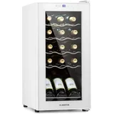 Klarstein - Weinkühlschrank, 1 Zonen Getränkekühlschrank Klein, Freistehender Kleiner Weinschrank, 44L Wein-Kühlschrank mit Glastür, Indoor/Outdoor
