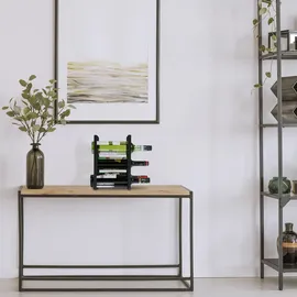 Relaxdays Weinregal 30,5 x 27,5 x 20 cm Schwarz