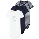 NAME IT - Kurzarmbody NBNBODY 3er-Pack in dark sapphire, Gr.68