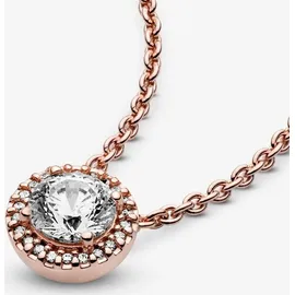Pandora Kette Damen 386240CZ-45 14k rosé vergoldet Strahlenkranz - Gold