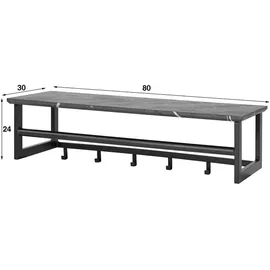KAWOLA Wandgarderobe SESTA grau