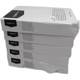 Amazon Basics Druckerpapier, DIN A4, 80 g/m2, 2500 Stück, 5 Packungen mit 500, Weiß
