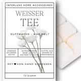 Interluxe Duftmelt Wachsmelt Duftwachs weißer Tee Duft angenehm duftend Waxmelt 100% pflanzlich Duftwachswürfel Wachs mit Duftöl Melts