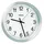 Peweta Funkwanduhr weiß silber Aluminium, matt, Ø 30,0 cm