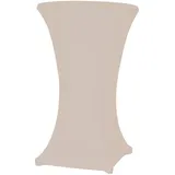GARDAMO Stehtisch-Husse Ø 70-85 cm x 110 cm Champagner