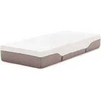 Yatas Bedding Moonlight Hybrid Matratze 28 cm – 100x200 cm – Visco + Hourglass Taschenfederkern – Ergonomisch, Atmungsaktiv, Allergikergeeignet