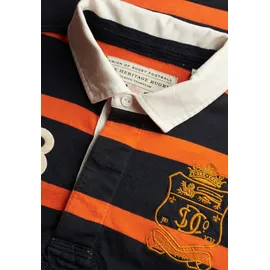 Superdry Langarmshirt Sweatshirt Gestreift Blau/Orange L
