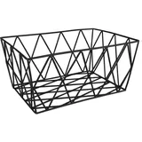 KLEINE WOLKE Aufbewahrungskorb Slack 28 x 19 x 12 cm schwarz