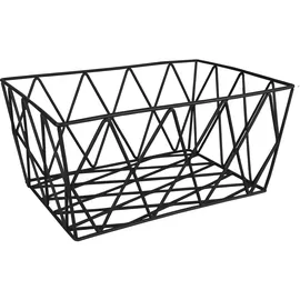 KLEINE WOLKE Aufbewahrungskorb Slack 28 x 19 x 12 cm schwarz